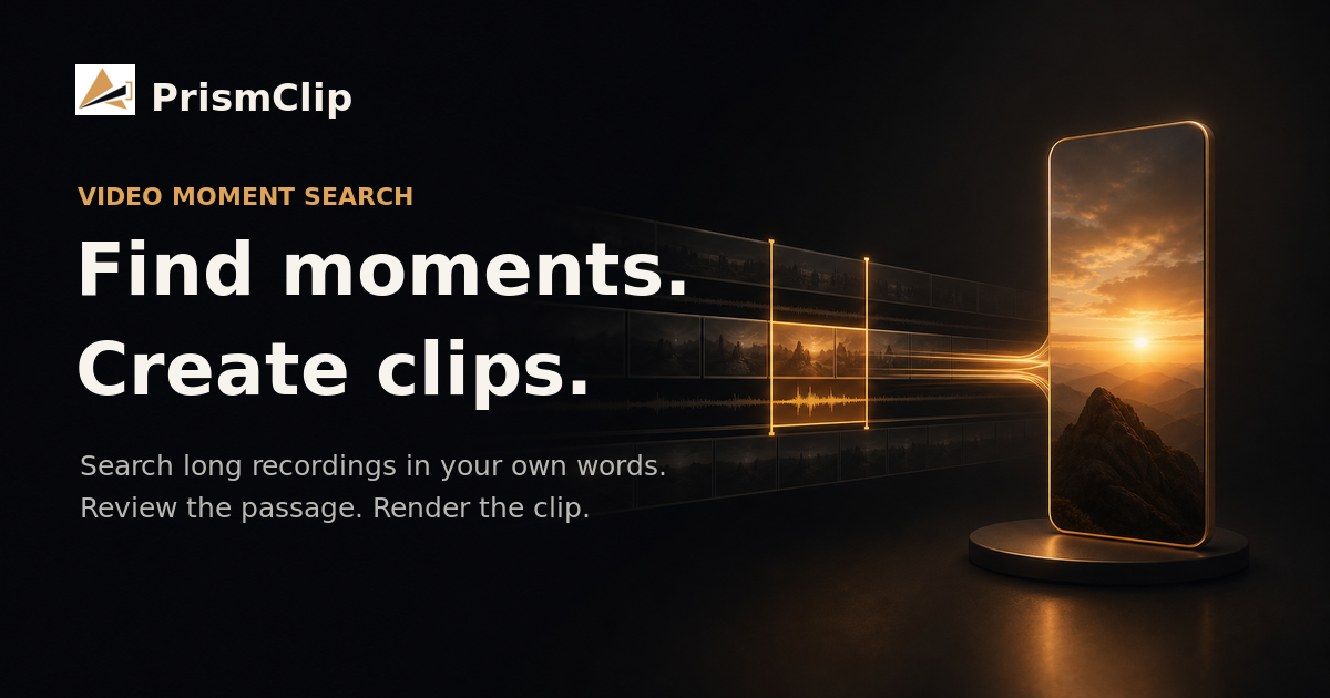 PrismClip — 官网预览图
